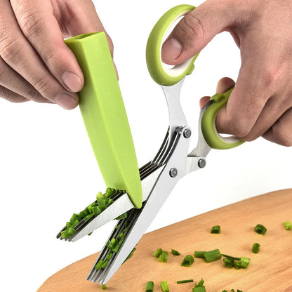 Five-Blade Herb Scissors – Multipurpose Kitchen Shears