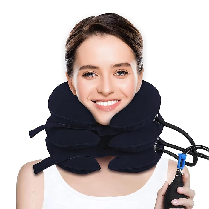 Cervical Neck Stretcher – 3-Level Neck Traction Pillow
