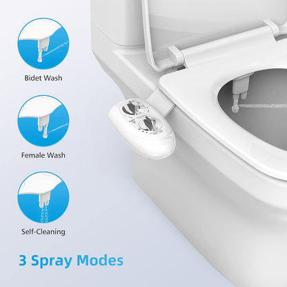 Non-Electric Bidet Attachment for Toilet