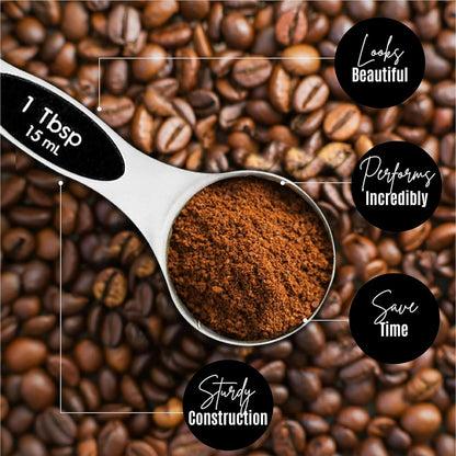 Magnetic Measuring Spoons – Stackable Stainless Steel Set