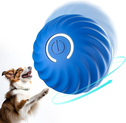 Blue swirl smart ball with power button
