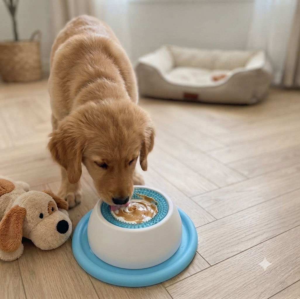 Deep Enrichment Lick Bowl for Dogs – Slow Feeder & Anxiety Relief