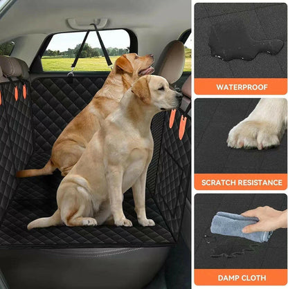 Hard-Bottom Dog Car Seat Cover – Back Seat Extender & Protector