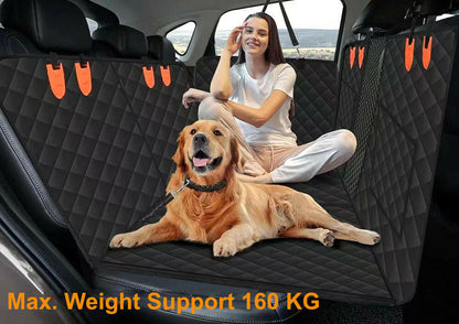 Hard-Bottom Dog Car Seat Cover – Back Seat Extender & Protector
