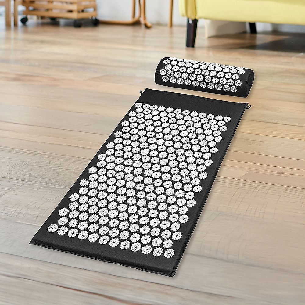 Acupressure Mat and Pillow Set – Spike Massage Relaxation Kit