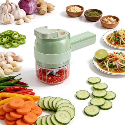 Cordless Electric Vegetable Chopper – 5-Cup USB Food Processor