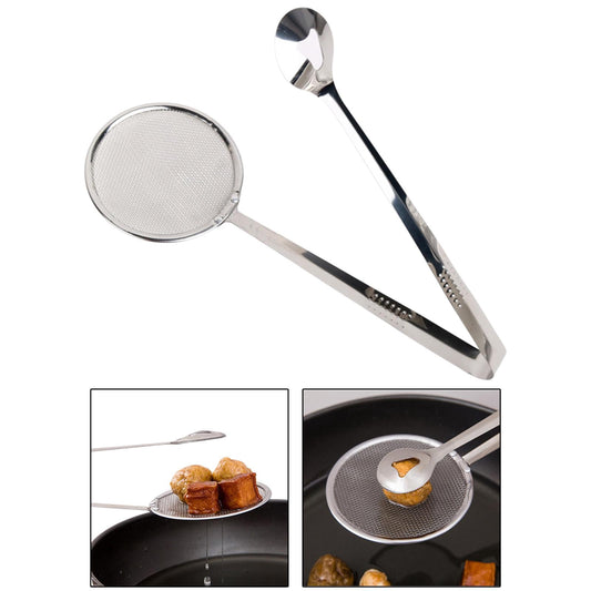 Strainer Tongs – 2-in-1 Kitchen Tongs with Built-In Strainer