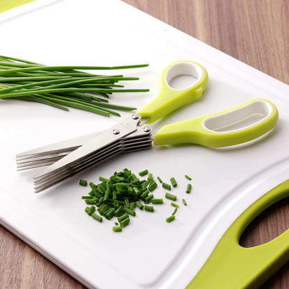 Five-Blade Herb Scissors – Multipurpose Kitchen Shears