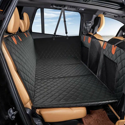 Hard-Bottom Dog Car Seat Cover – Back Seat Extender & Protector