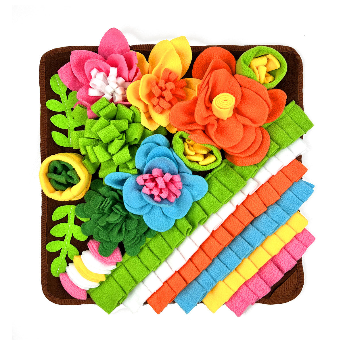 Flower snuffle mat top-down view
